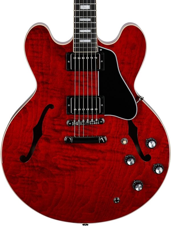 Gibson ES-335 Figured Electric Guitar (with Case), Sixties Cherry, Serial Number 202950209, Body Straight Front