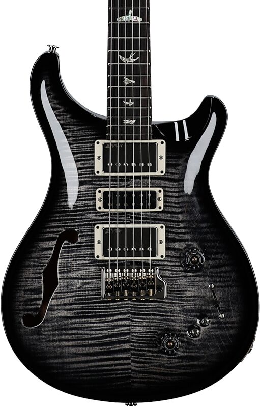 PRS Paul Reed Smith Special Semi-Hollowbody Electric Guitar (with Case), Charcoal Wraparound Smoke, Serial Number 0401994, Body Straight Front