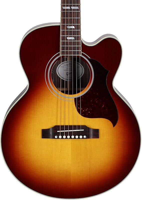 Gibson Parlor Rosewood EC Acoustic-Electric Guitar (with Case), Rosewood Burst, Serial Number 20705012, Body Straight Front