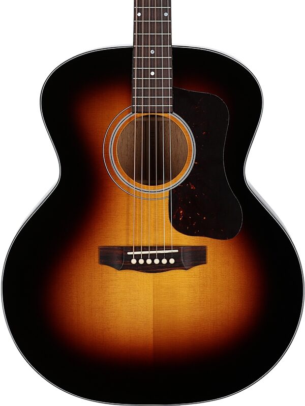 Guild F-40 Traditional Jumbo Acoustic Guitar (with Case), Antique Sunburst, Serial Number US250189, Body Straight Front