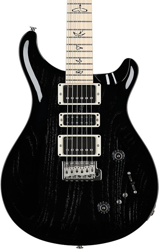 PRS Paul Reed Smith Swamp Ash Special Maple Electric Guitar (with Gig Bag), Black Doghair, Serial Number 0404781, Body Straight Front