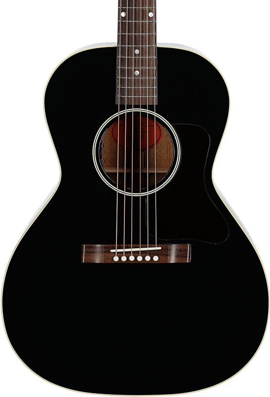 Gibson L-00 Original Acoustic-Electric Guitar (with Case), Ebony, Serial Number 20555079, Body Straight Front
