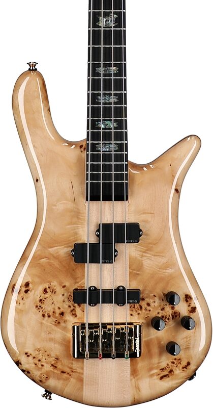 Spector Euro 4 Custom Electric Bass (with Gig Bag), Natural Gloss, Serial Number 21211nb22745, Body Straight Front