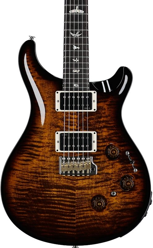 PRS Paul Reed Smith Custom 24 Piezo Electric Guitar (with Case), Black Gold Wrap Burst, Serial Number 0403871, Body Straight Front