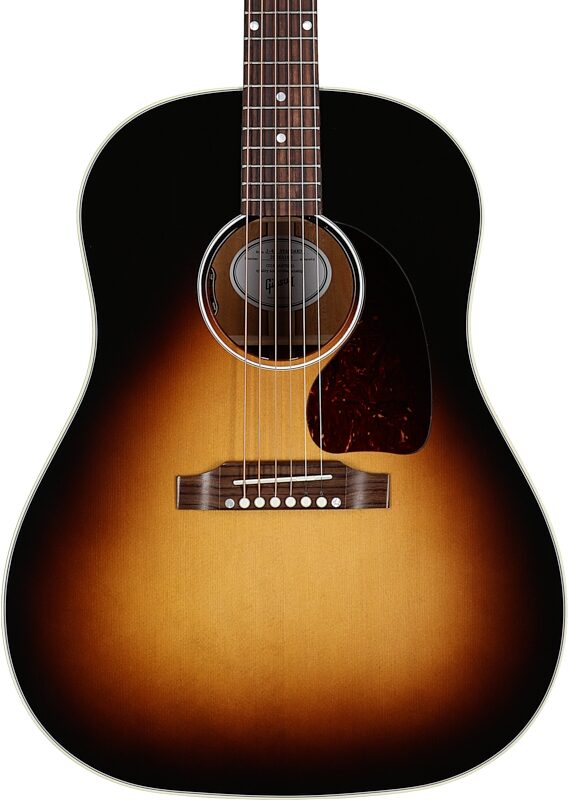 Gibson J-45 Standard Acoustic-Electric Guitar (with Case), Vintage Sunburst, Serial Number 20865160, Body Straight Front