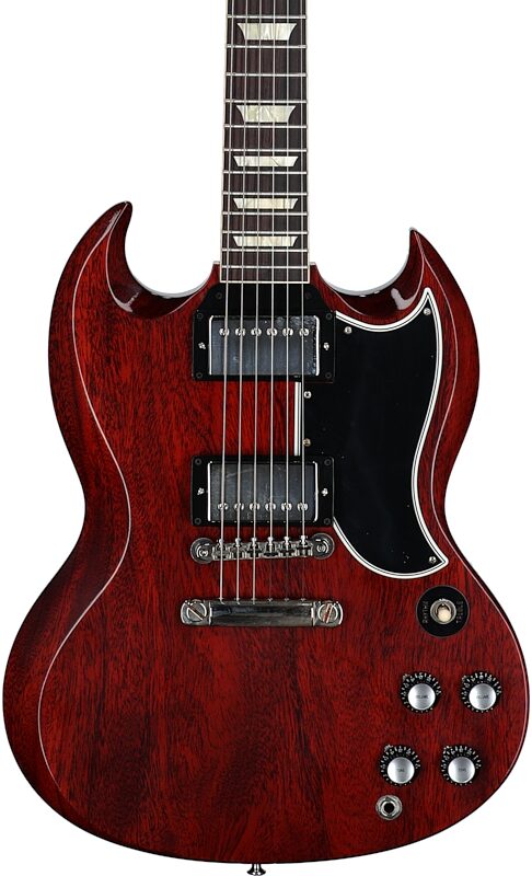 Gibson Custom 61 SG Standard VOS Electric Guitar (with Case), Cherry, with Nickel Hardware, Serial Number 501431, Body Straight Front