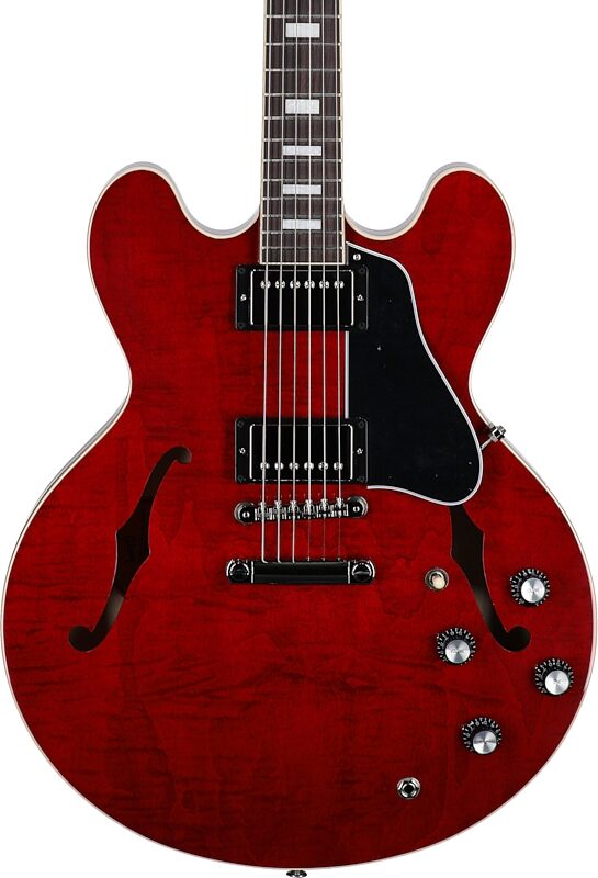 Gibson ES-335 Figured Electric Guitar (with Case), Sixties Cherry, Serial Number 207850052, Body Straight Front