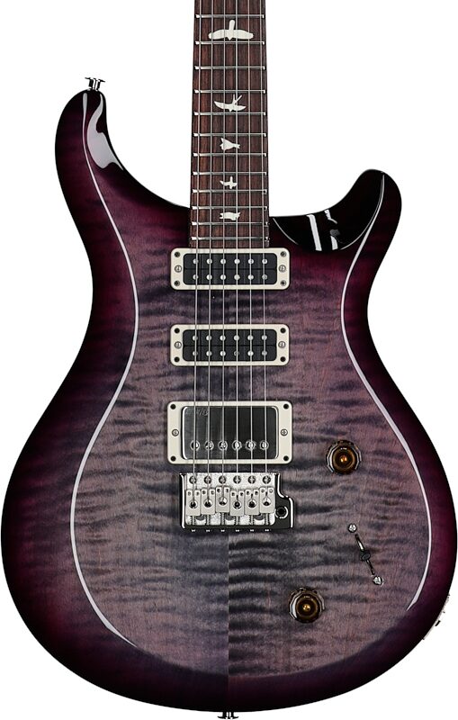 PRS Paul Reed Smith S2 Studio Electric Guitar, Faded Gray Black Purple Burst, Serial Number S2080575, Body Straight Front