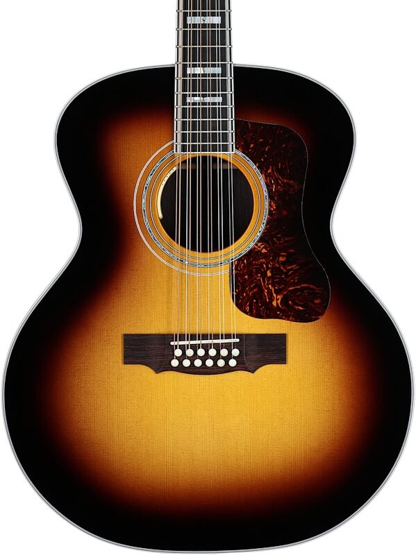 Guild F-512E Acoustic-Electric Guitar, 12-String (with Case), Antique Burst, Serial Number US250450, Body Straight Front