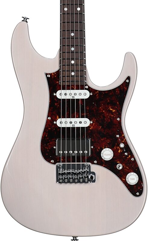 Ibanez AZ2204N Prestige Electric Guitar (with Case), Antique White Blonde, Serial Number 210002F2500140, Body Straight Front