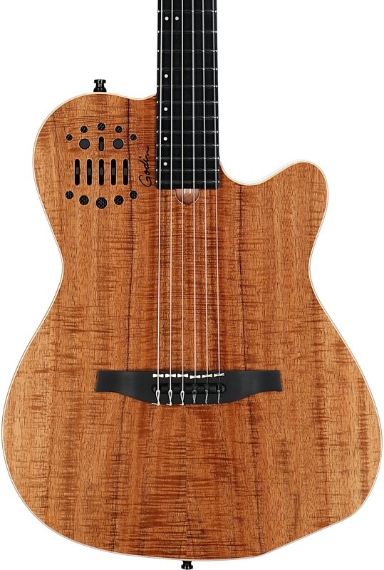 Godin ACS Nylon Koa Extreme HG Acoustic-Electric Guitar (with Gig Bag), New, Serial Number 25313280, Body Straight Front