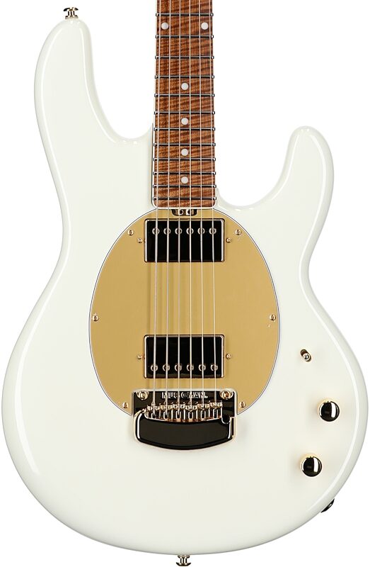 Ernie Ball Music Man StingRay II Cory Wong Deluxe Electric Guitar, Pearl White, Serial Number S12339, Body Straight Front