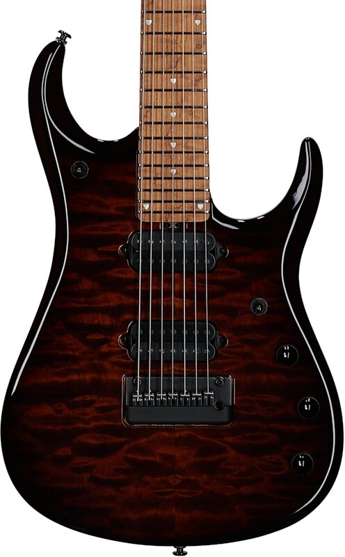 Ernie Ball Music Man Petrucci JP157 Electric Guitar (with Case), Amber Waves Quilt, Serial Number K06490, Body Straight Front