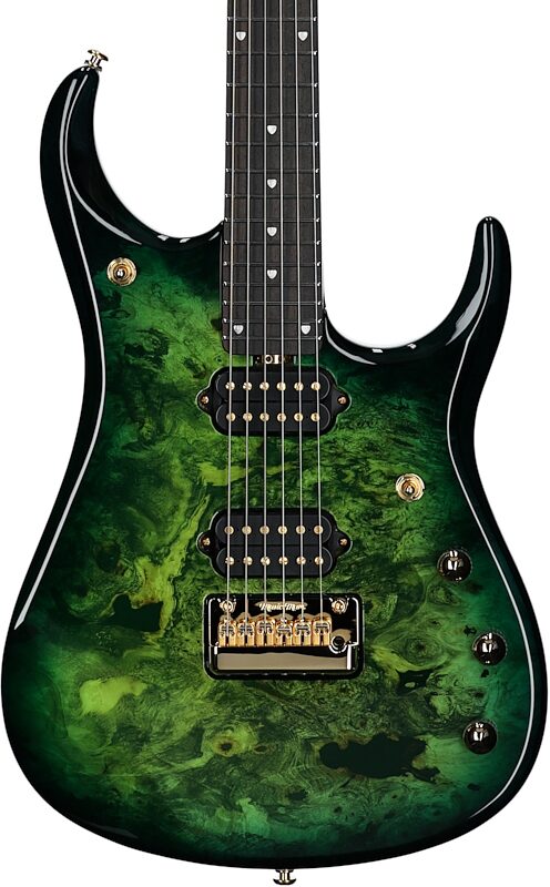 Ernie Ball Music Man JP15 BFR Electric Guitar (with Case), Toxic Sludge, Serial Number G91718, Body Straight Front