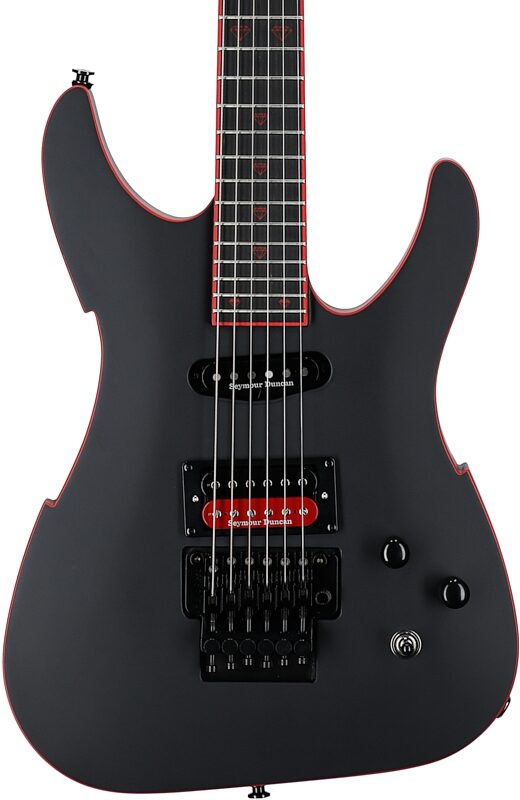 Peavey Vandenberg Electric Guitar (with Case), Matte Black, Serial Number 0ARCFA2000120, Body Straight Front