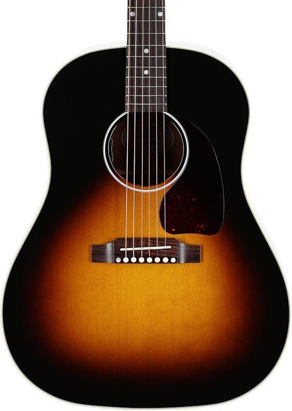 Gibson J-45 Standard Acoustic-Electric Guitar (with Case), Vintage Sunburst, Serial Number 21295106, Body Straight Front