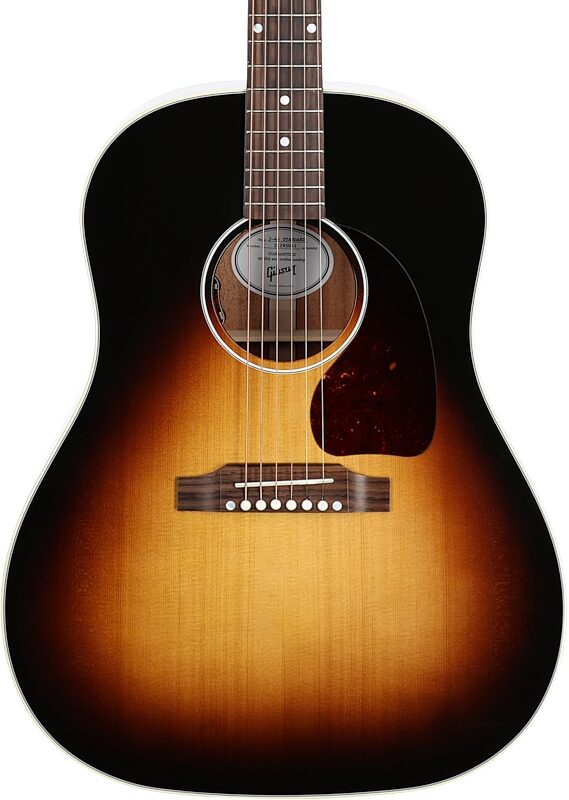 Gibson J-45 Standard Acoustic-Electric Guitar (with Case), Vintage Sunburst, Serial Number 21295041, Body Straight Front