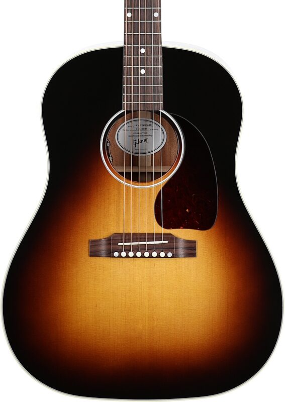Gibson J-45 Standard Acoustic-Electric Guitar (with Case), Vintage Sunburst, Serial Number 21325038, Body Straight Front