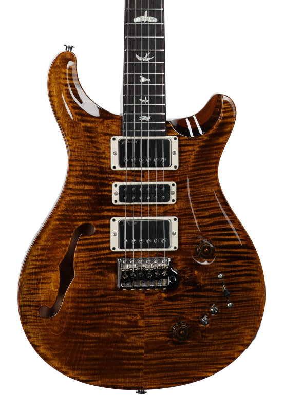 PRS Paul Reed Smith Special Semi-Hollowbody Electric Guitar (with Case), Black Gold, Serial Number 0408467, Body Straight Front