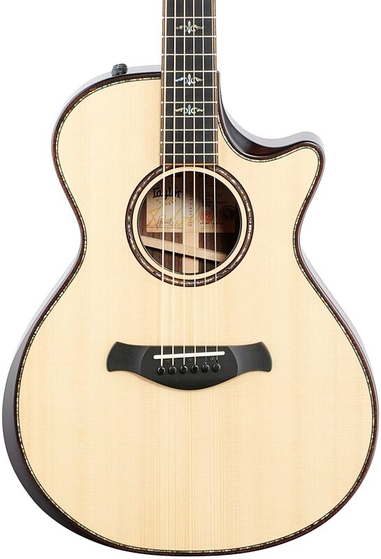 Taylor Builder's Edition 912ce Grand Concert Cutaway Acoustic-Electric Guitar, Natural, Body Straight Front