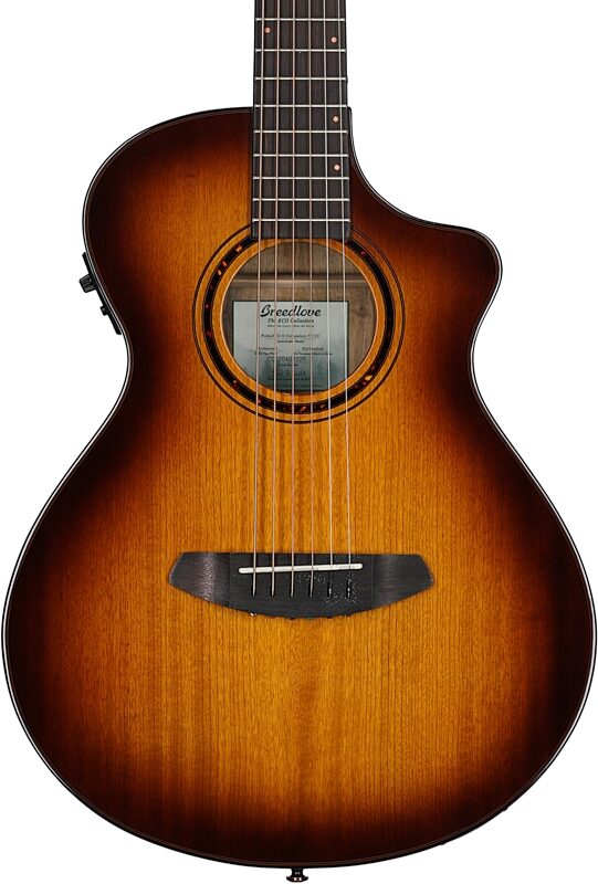 Breedlove ECO Pursuit Exotic S Companion CE Travel Acoustic-Electric Guitar, Myrtlewood, Body Straight Front