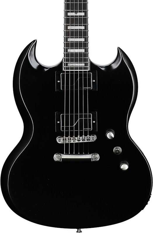 Epiphone SG Prophecy Electric Guitar, Jet Black Metallic, Body Straight Front