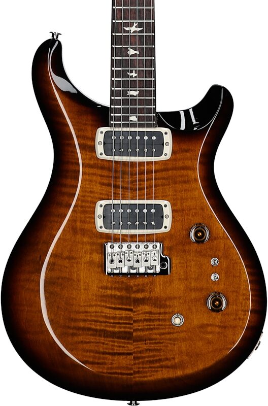 PRS Paul Reed Smith S2 Custom 24-08 Electric Guitar (with Gig Bag), Black Amber, Body Straight Front