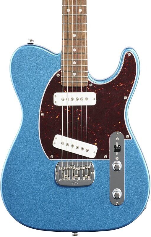 G&L Fullerton Deluxe ASAT Special Electric Guitar (with Gig Bag), Lake Placid Blue, Body Straight Front