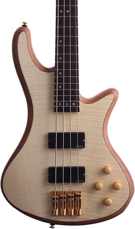 Schecter Stiletto Custom Electric Bass, Natural, Body Straight Front