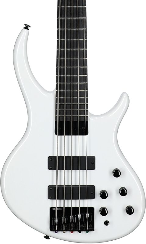 Tobias Killer B V Electric Bass, 5-String (with Gig Bag), White Pearl, Body Straight Front