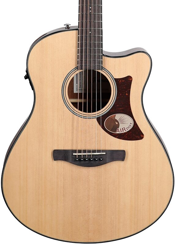 Ibanez AAM50CE Advance Acoustic-Electric Guitar, Open Pore Natural, Body Straight Front