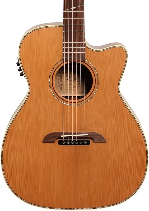 Alvarez WY1 Yairi Folk Cutaway Acoustic-Electric Guitar (with Case), Natural, Body Straight Front