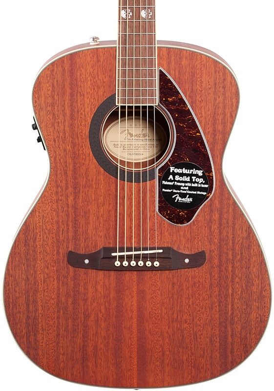 Fender Tim Armstrong Hellcat Acoustic-Electric Guitar, Natural, Body Straight Front