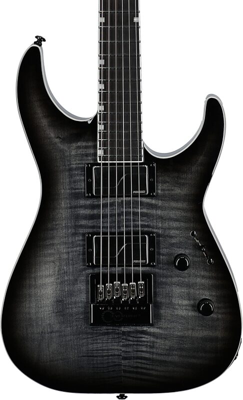 ESP LTD MH-1000 EverTune Electric Guitar, Charcoal Burst, Body Straight Front