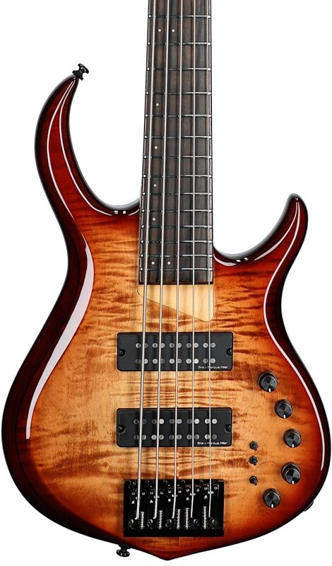 Sire Marcus Miller M7 Electric Bass Guitar, 5-String, Brown Sunburst, Body Straight Front