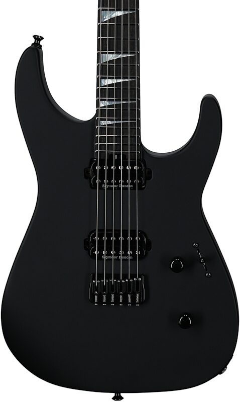 Jackson American Series Soloist SL2 DX HT Electric Guitar (with Case), Satin Black, Body Straight Front