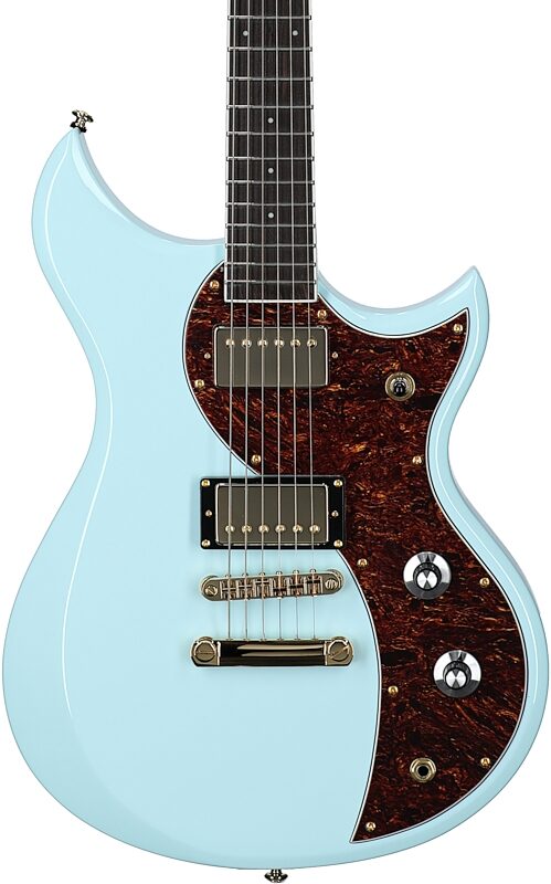 Dunable Cyclops DE Electric Guitar (with Gig Bag), Powder Blue, Body Straight Front