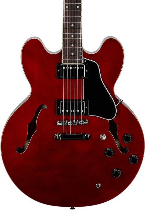 Epiphone ES-335 Traditional Pro Electric Guitar, Dark Wine Red, Body Straight Front