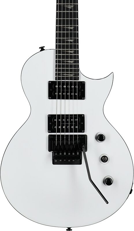 Kramer Assault 220FR Electric Guitar, Alpine White with Black Binding, Body Straight Front