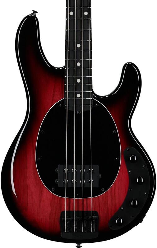 Ernie Ball Music Man StingRay Special Electric Bass (with Case), Raspberry Burst, Body Straight Front
