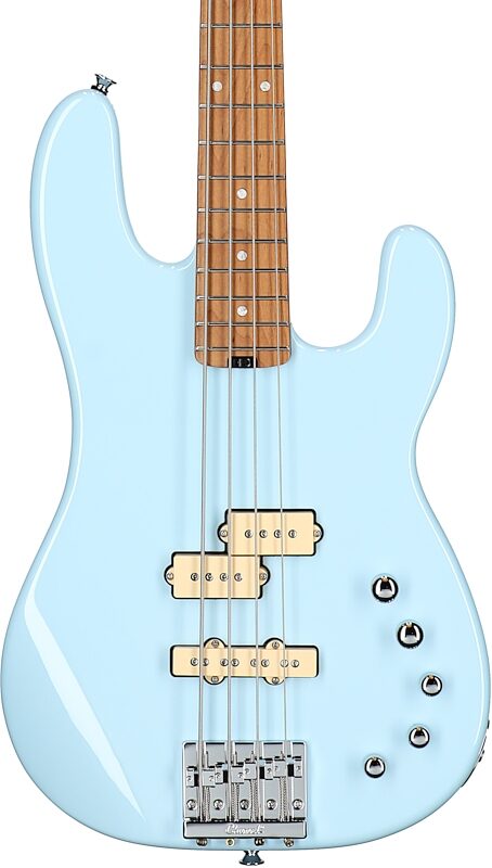 Charvel Pro-Mod San Dimas PJ IV Electric Bass, Sonic Blue, Body Straight Front