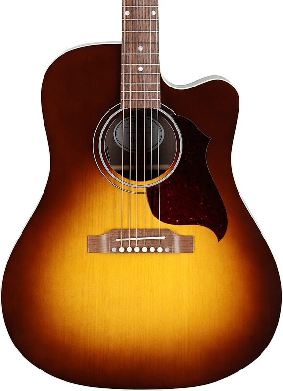 Gibson Limited Edition Exclusive Songwriter Studio EC Acoustic-Electric Guitar (with Soft Case), Vintage Sunburst, Body Straight Front