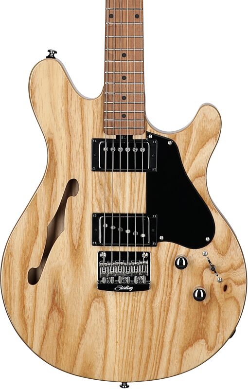 Sterling by Music Man James Valentine JV60 Chambered Electric Guitar, Natural, Body Straight Front