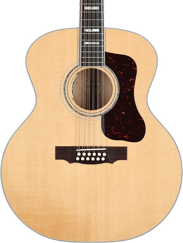 Guild F-512E Jumbo Maple Acoustic-Electric Guitar, 12-String (with Case), New, Body Straight Front