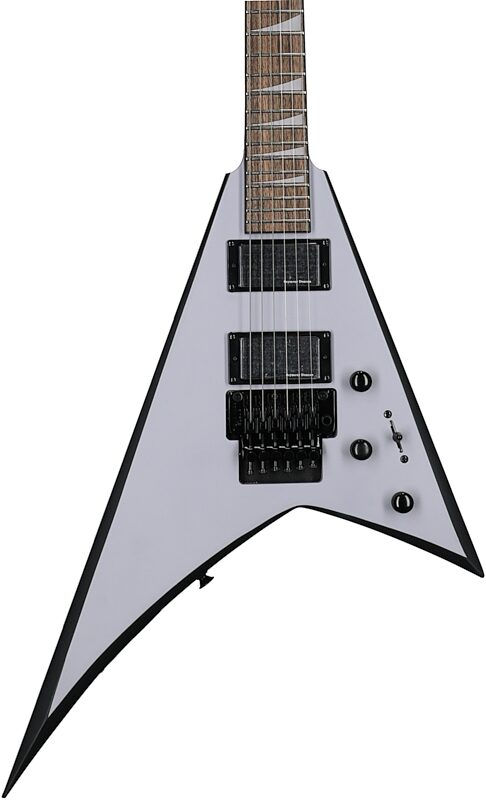 Jackson X Series Rhoads RRX24 Electric Guitar, with Laurel Fingerboard, Battleship Gray with Black Bevel, Body Straight Front