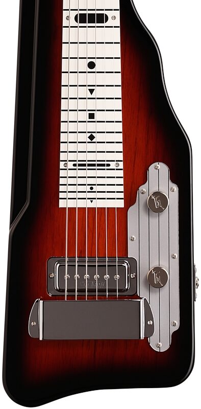 Gretsch G5715 Lap Steel Guitar, Tobacco Sunburst, Body Straight Front