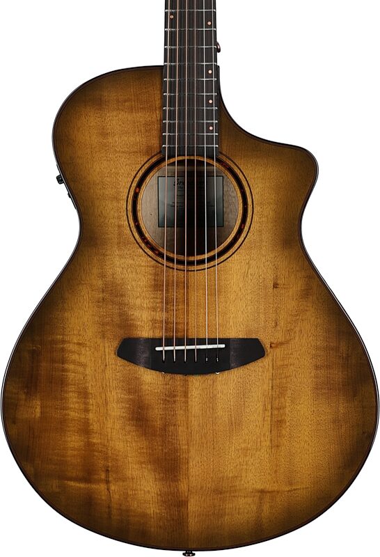 Breedlove ECO Pursuit Exotic S Concert CE Acoustic-Electric Guitar, Sweetgrass, Body Straight Front
