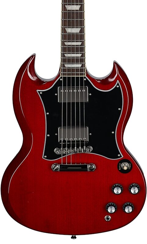 Epiphone Inspired by Gibson SG Standard Electric Guitar (with Gig Bag), Heritage Cherry, Body Straight Front