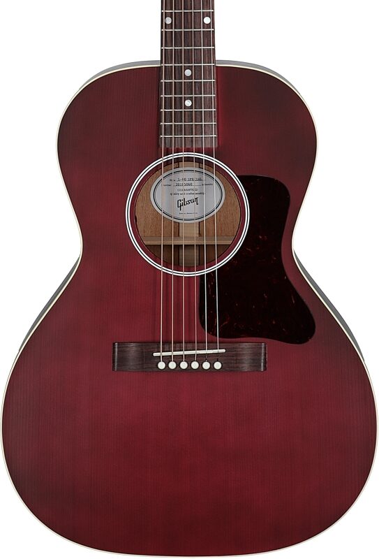 Gibson L-00 Special Acoustic-Electric Guitar (with Case), Wine Red, Open Box (Very Good), Body Straight Front