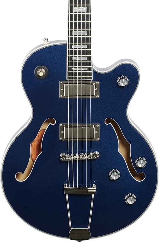 Epiphone Uptown Kat ES Electric Guitar, Sapphire Blue Metallic, Body Straight Front